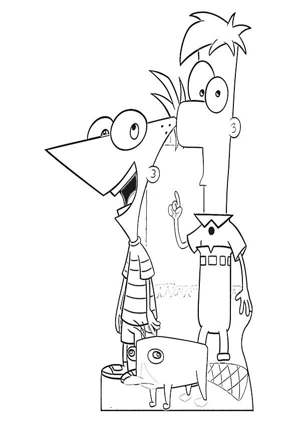 Ausmalbilder Phineas Und Ferb
 ausmalbilder disney phineas und Ferb 4