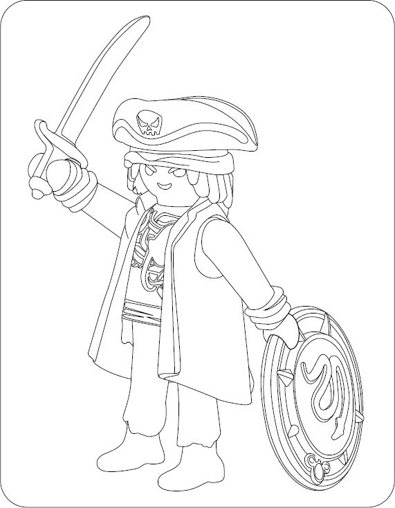 Ausmalbilder Playmobil
 Playmobil Pirate Coloring Pages Sketch Coloring Page