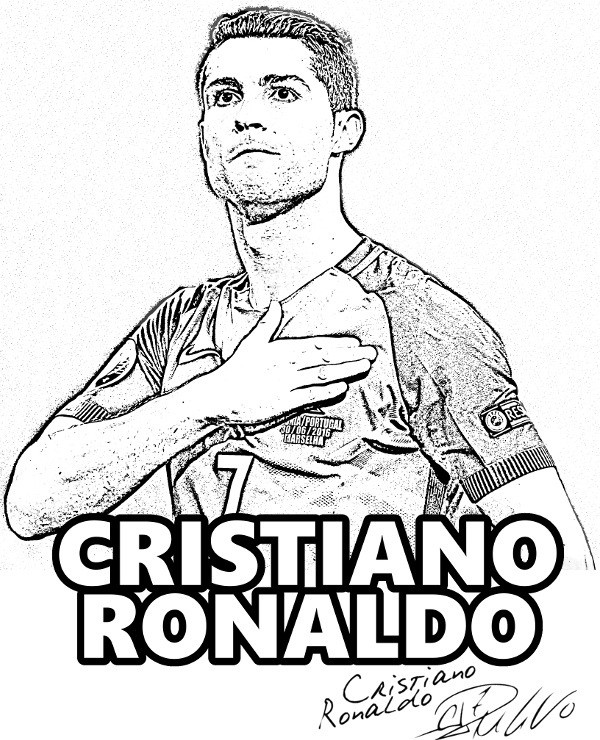 Ausmalbilder Ronaldo
 Cristiano Ronaldo kolorowanka do druku malowanka kolorowanki