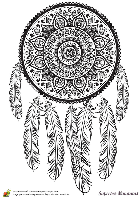 Ausmalbilder Traumfänger
 Free Coloring pages printables