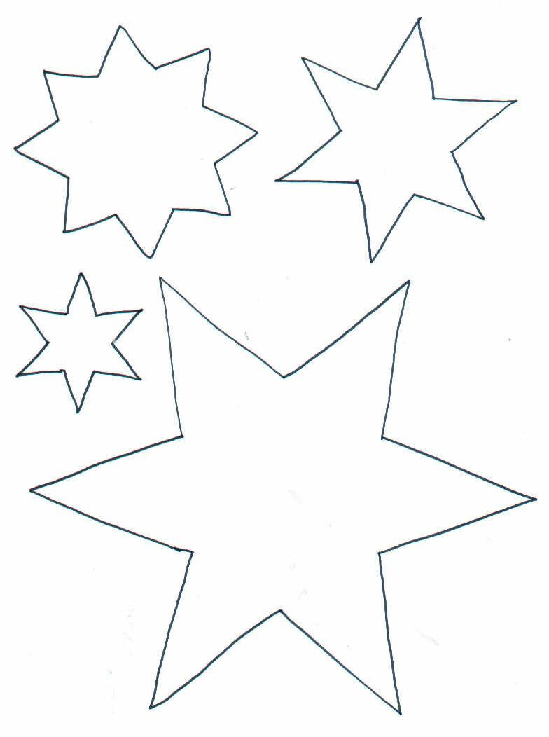 Ausmalbilder Weihnachten Sterne
 Malvorlage Sterne
