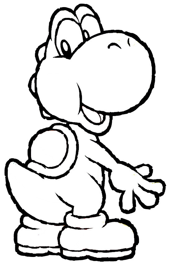 Ausmalbilder Yoshi
 Dessins en couleurs à imprimer Yoshi numéro