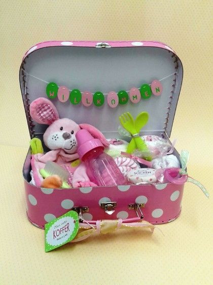 Baby Geschenke Selber Basteln
 Baby erster Koffer Geschenke zur Geburt