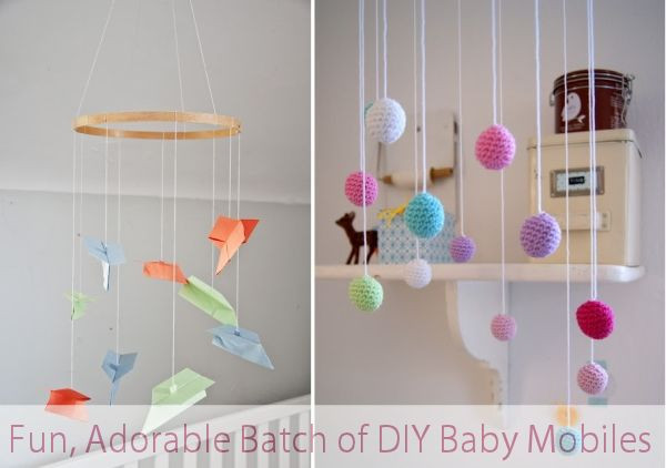 Baby Mobile Diy
 A Fun Adorable Batch of DIY Baby Mobiles
