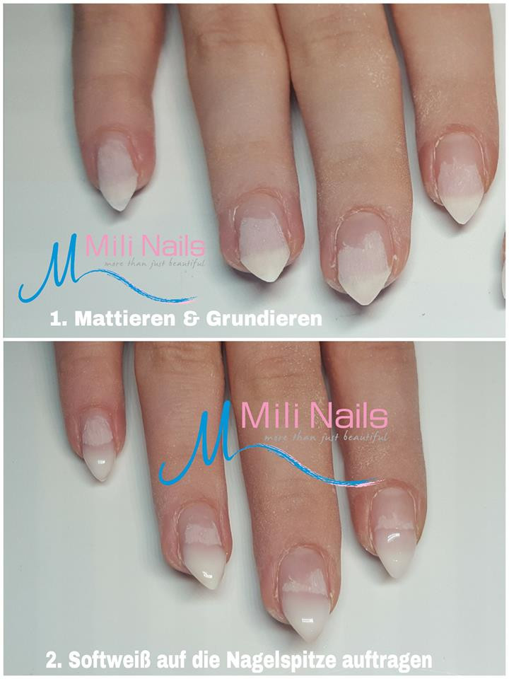 Babyboomer Nageldesign
 Milchiges Nageldesign Nailfreaks