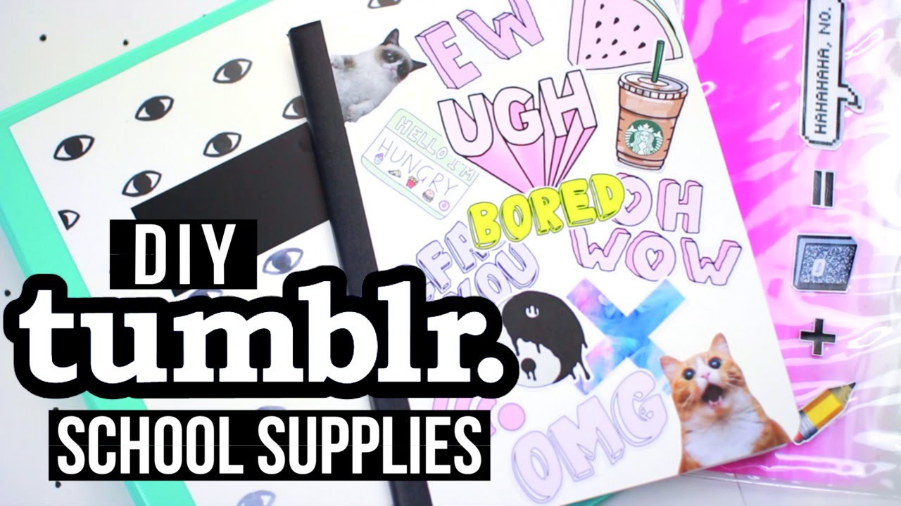 Back To School Diy Tumblr
 DIY Tumblr School Supplies Giveaway Back to School 2016