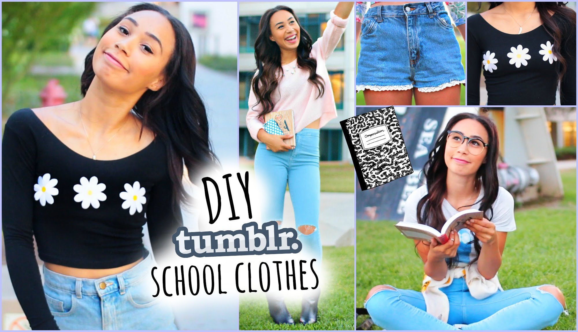 Back To School Diy Tumblr
 DIY Tumblr Inspired School Clothes Shopping Life Hacks