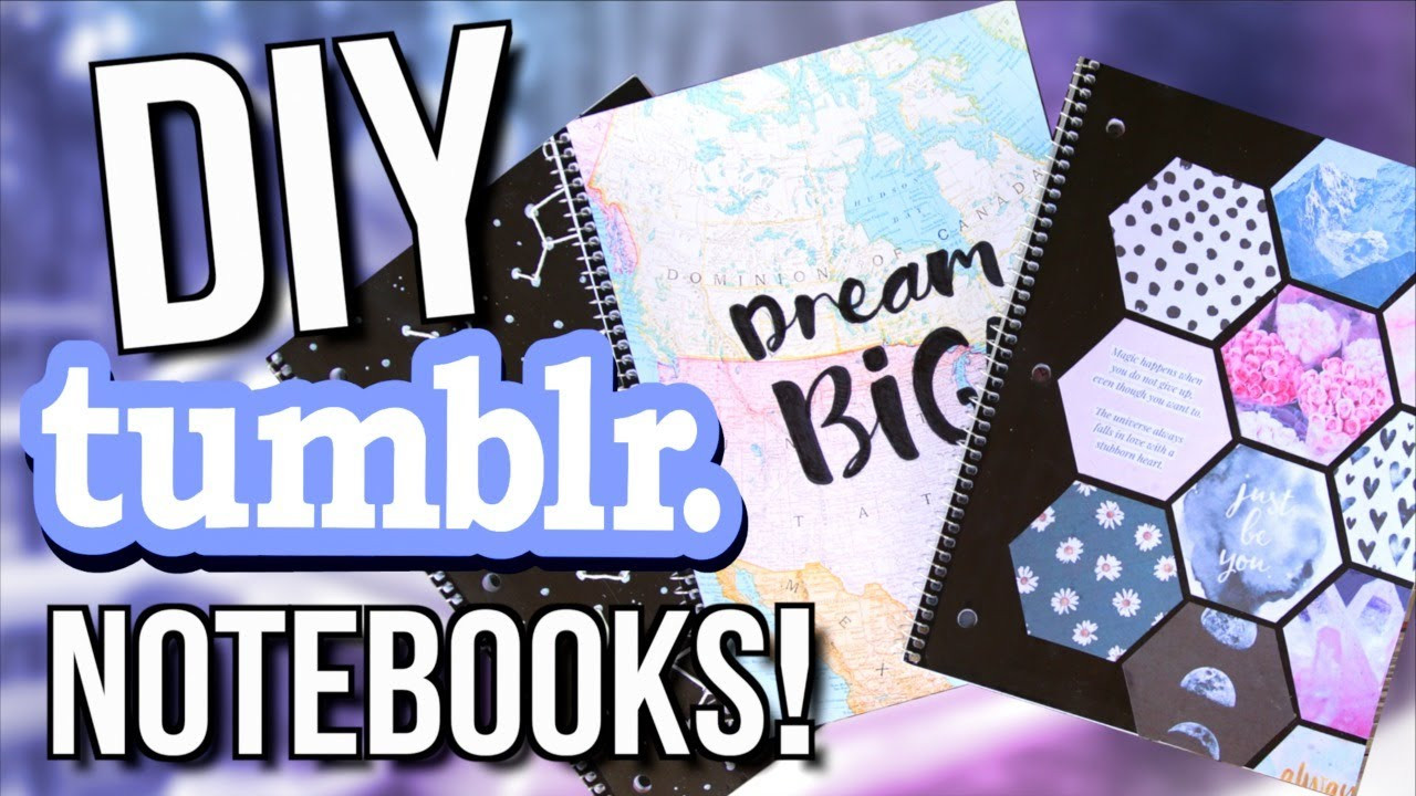 Back To School Diy Tumblr
 DIY Tumblr Notebooks for Back to School 2017
