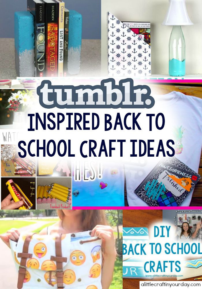 Back To School Diy Tumblr
 Tumblr Inspired Back To School Crafts A Little Craft In