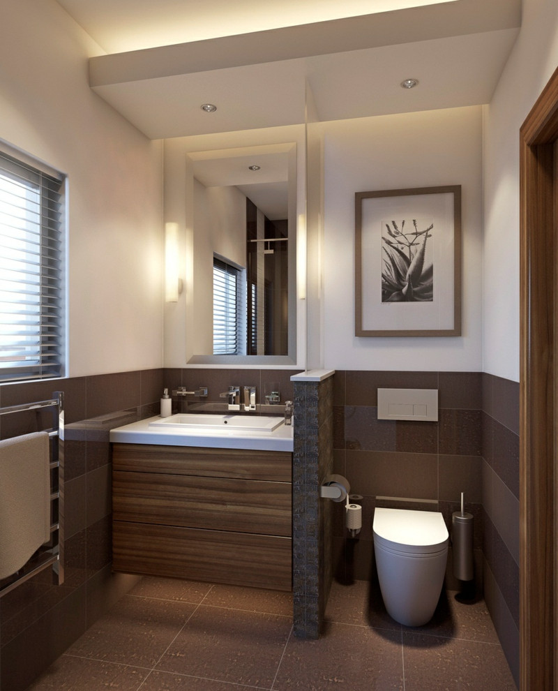 Badezimmer Gestaltungsideen
 Ein kleines Badezimmer geräumig wirken lassen 50 Ideen