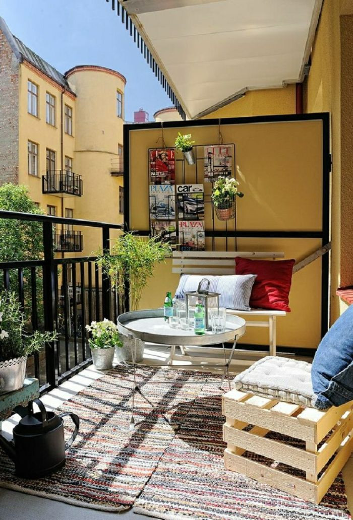 Balkonmöbel Diy
 33 Ideen wie Sie den kleinen Balkon gestalten können