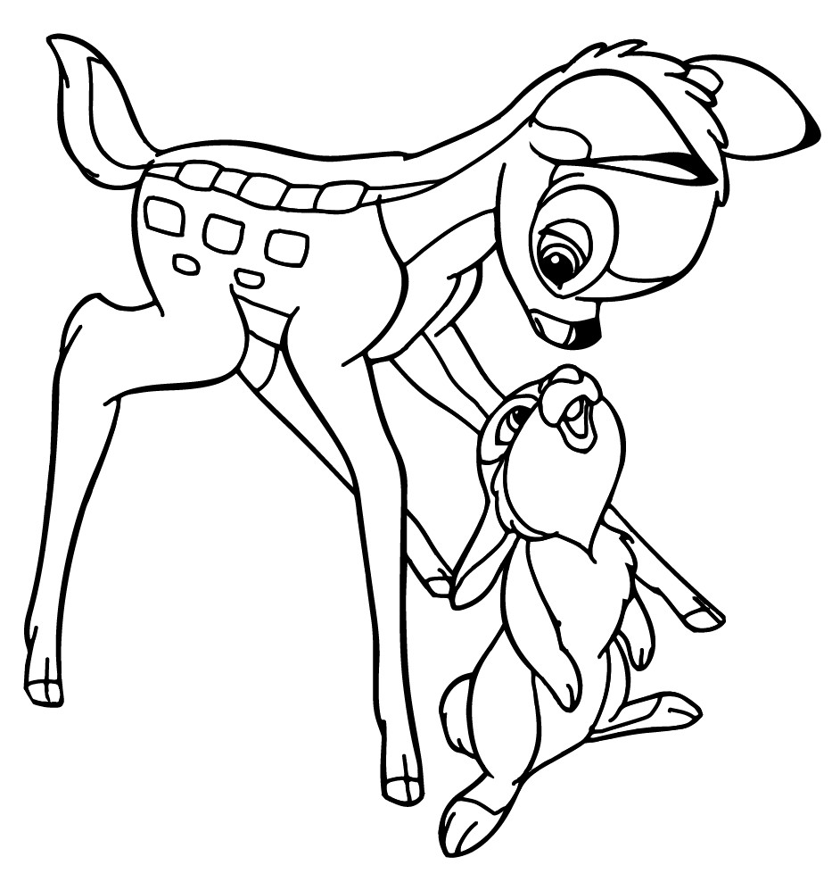 Bambi Ausmalbilder
 Malvorlagen fur kinder Ausmalbilder Bambi kostenlos
