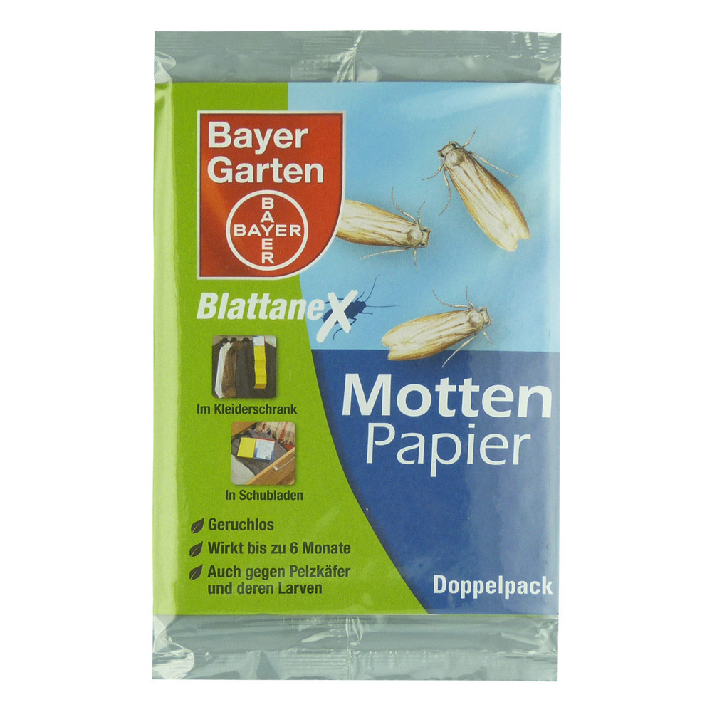 Bayer Garten
 Erfahrungen zu BAYER Garten Mottenpapier Blattanex 2 Stück