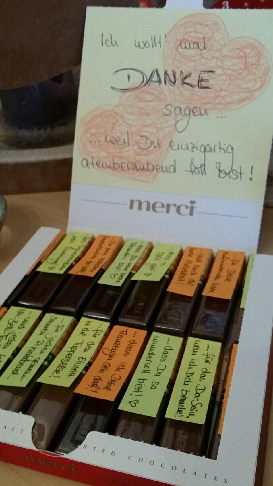 Beste Freunde Geschenke
 Individualisierte Merci für meine beste Freundin