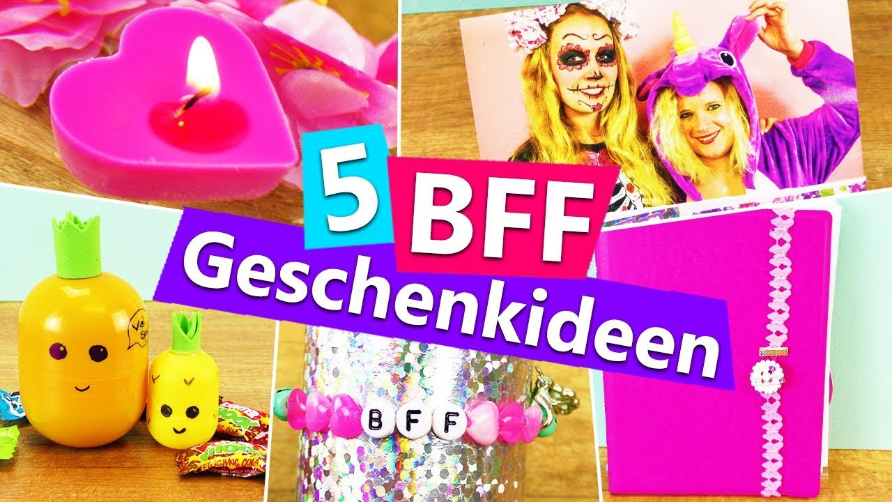 Beste Geburtstagsgeschenke
 5 DIY GESCHENKIDEEN für beste Freundin