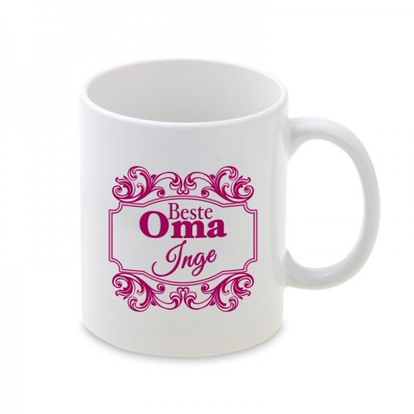 Beste Oma Geschenke
 Tasse mit Ornament Beste Oma