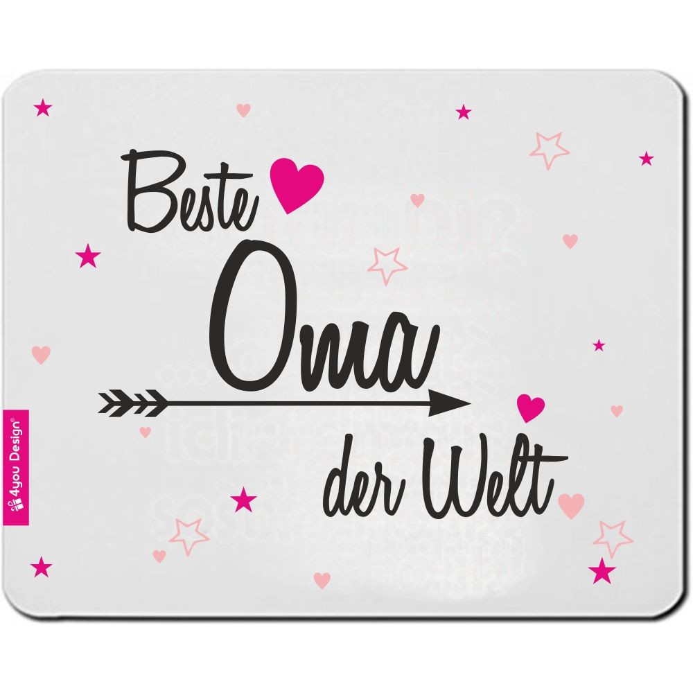 Beste Oma Geschenke
 Mousepad "Beste Oma der Welt"