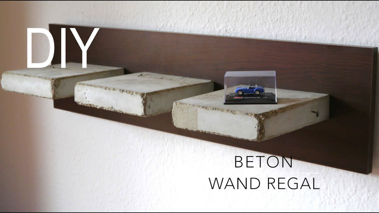 Beton Diy
 DIY Beton Wand Regal bauen Anleitung