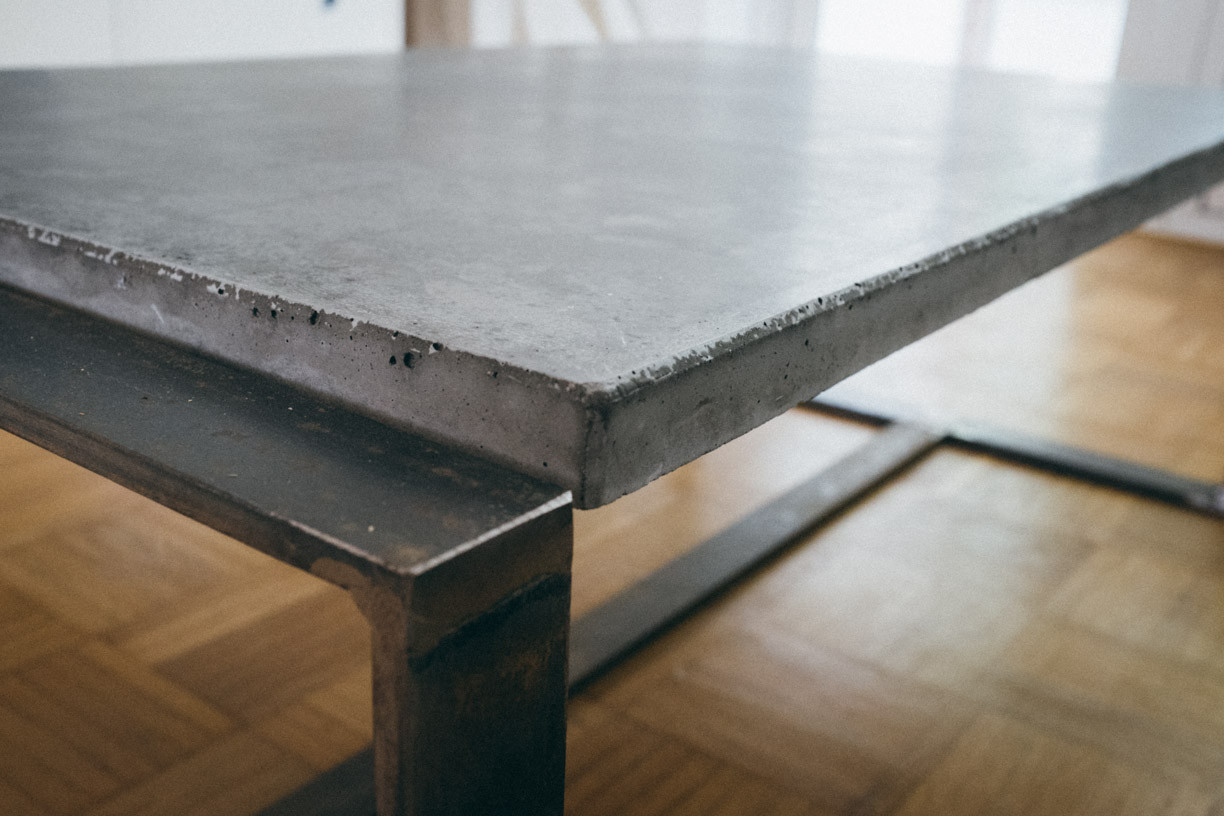 Betontisch Diy
 Ghostbastlers – Tischplatte aus Beton