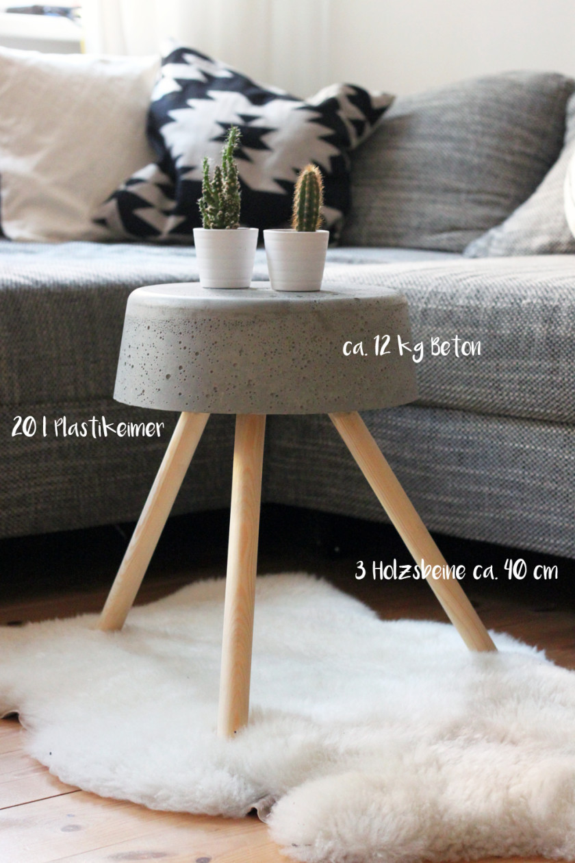 Betontisch Diy
 DIY Betontisch – EXTRASCHOEN