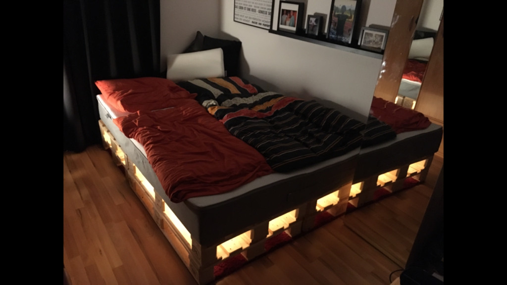 Bett Europaletten
 Bett aus Paletten So baust du dir ein eigenes Bett aus