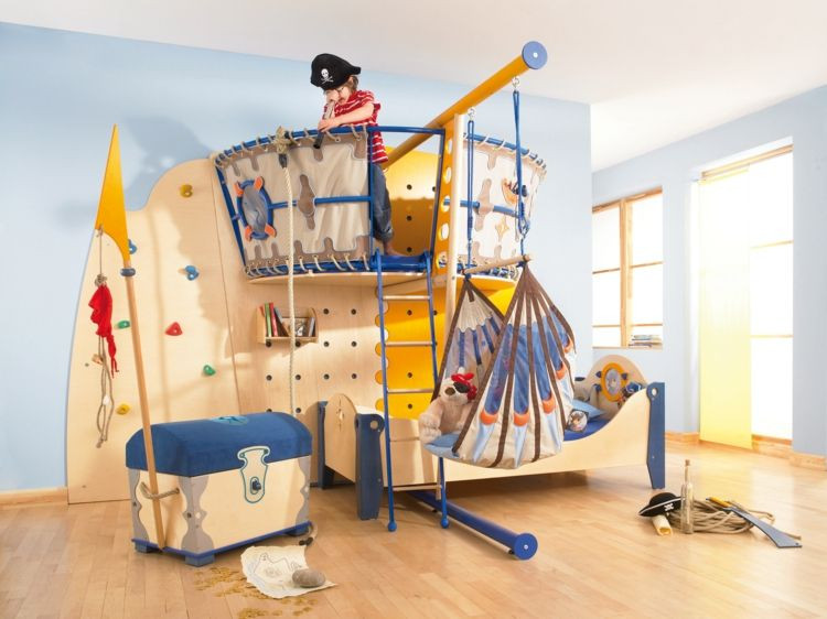 Bett Schiff
 Kinderzimmer Möbel Ideen Schiff Bett