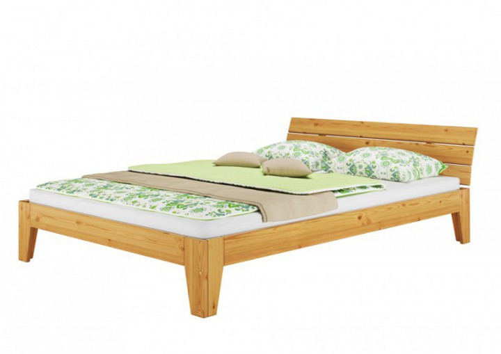 Bettgestell 1 80x2 00
 Einzelbett Kieferbett natur Massivholz Jugendbett