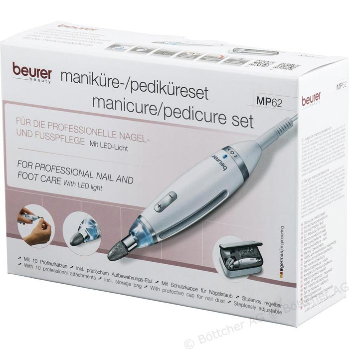 Beurer Mp 62 Maniküre- Pediküre Set
 Beurer Maniküre Pediküre Set MP 62 Nagelpflegeset