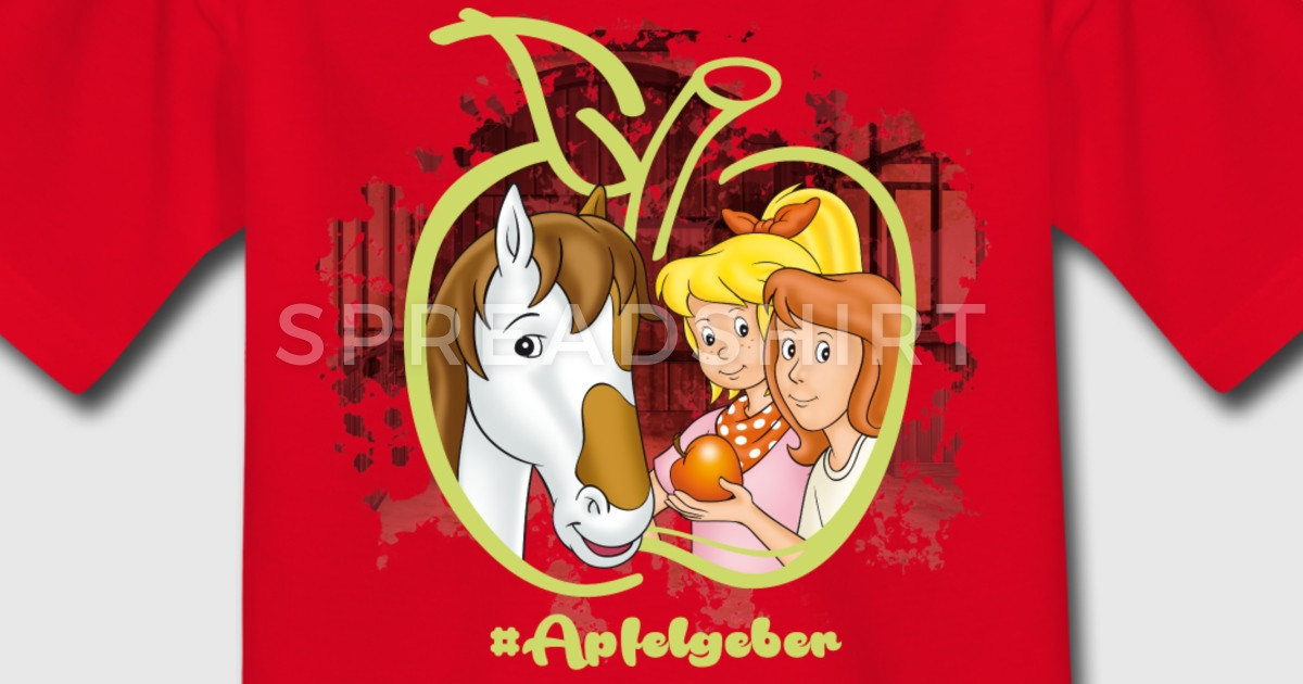 Bibi Und Tina Geschenke
 Bibi und Tina mit Topsy Apfelgeber T Shirt