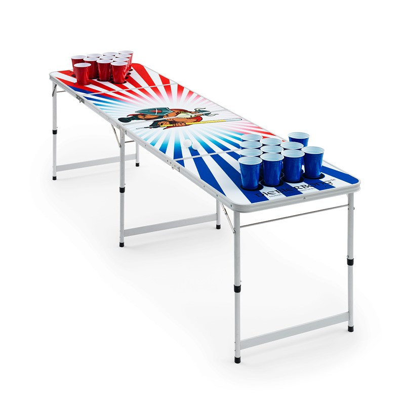 Bier Pong Tisch
 Bier Pong Tisch mit amerikanischen Aufdruck