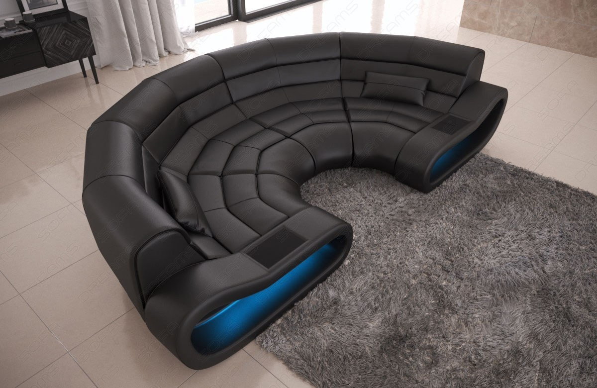 Big Sofa Leder
 Big Sofa Concept in Leder und der Farbe komplett Schwarz