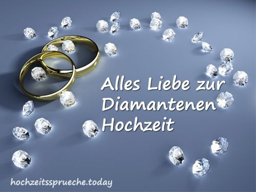 Bilder Zur Hochzeit
 Bild Alles Liebe zur diamantenen Hochzeit