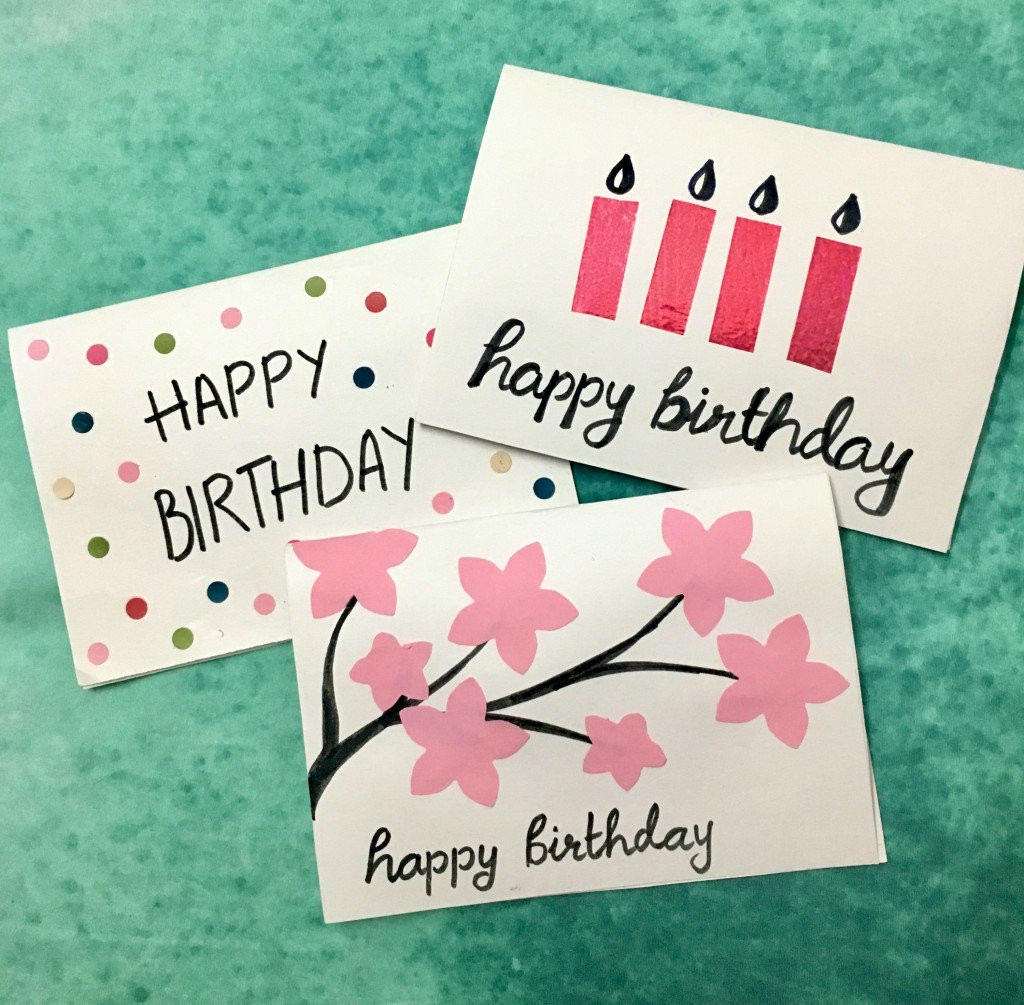 Birthday Cards Diy
 3 Easy 5 Minute DIY Birthday Greeting Cards