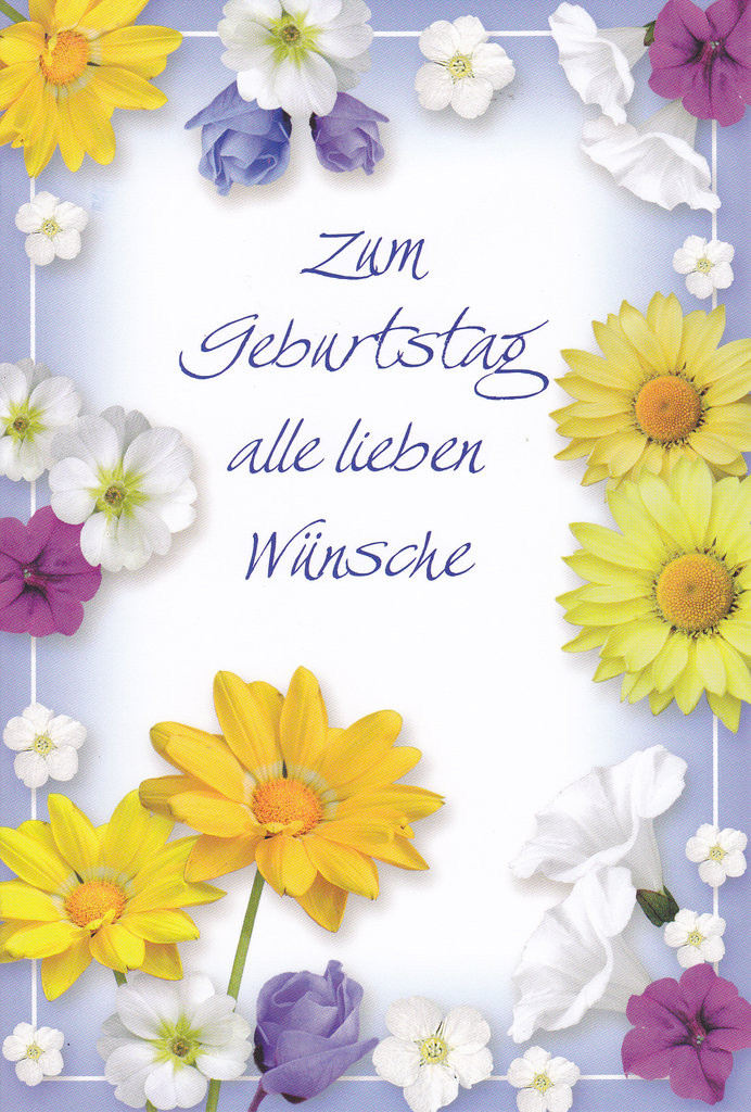 Blumen Sprüche Zum Geburtstag
 Geburtstag Blumen Lauretta Karten