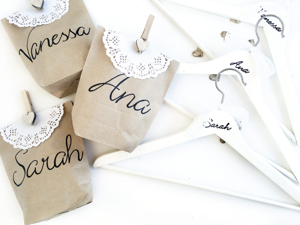 Brautjungfern Geschenke
 Vintage Hochzeit DIY Geschenke & Verpackung für deine