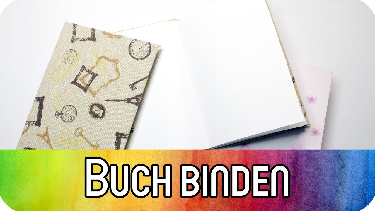 Buch Binden Diy
 DIY Grundtechnik Buch binden für Anfänger Notizbuch mit