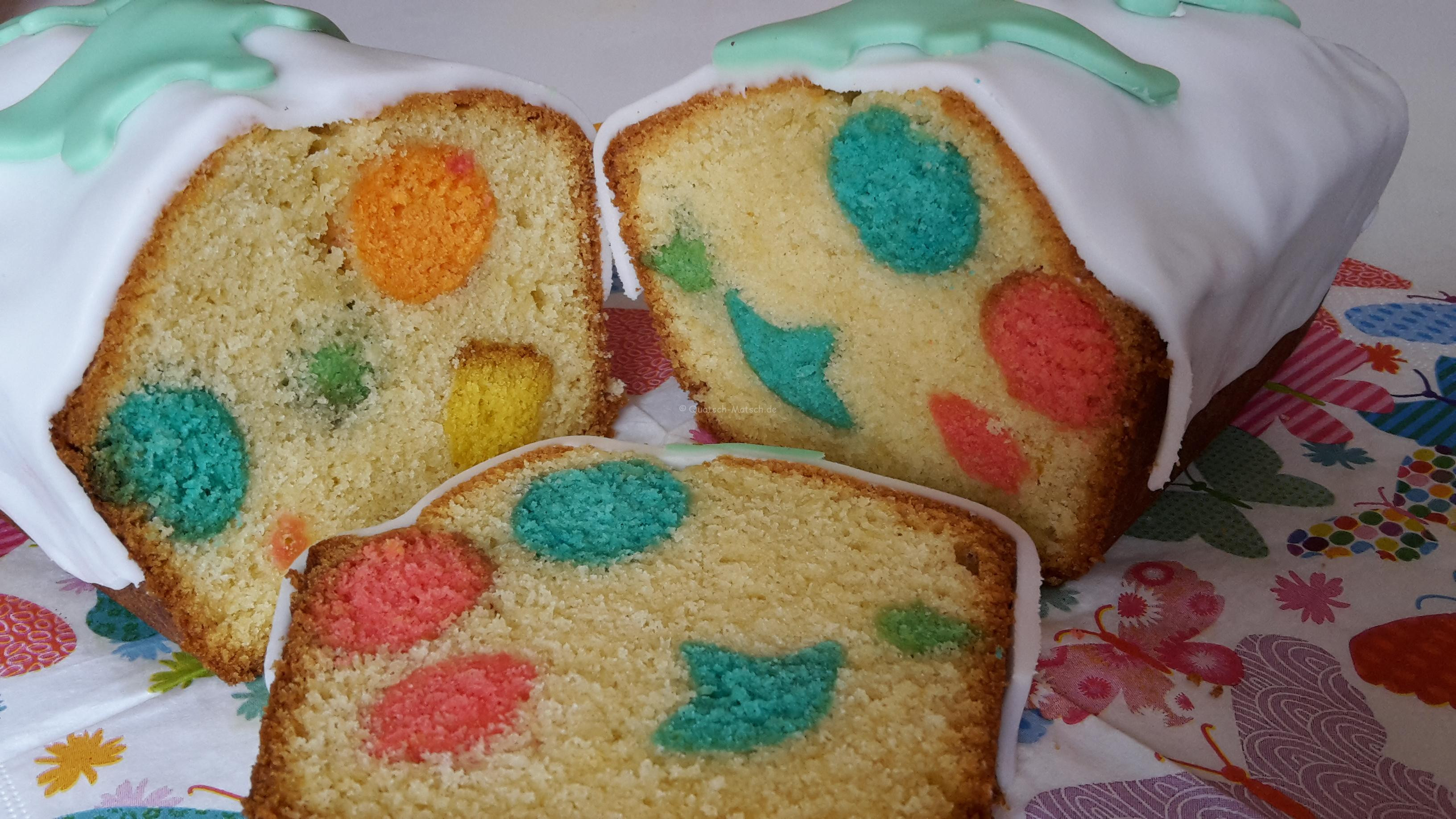 Bunter Kuchen
 Regenbogen Kuchen mal anders