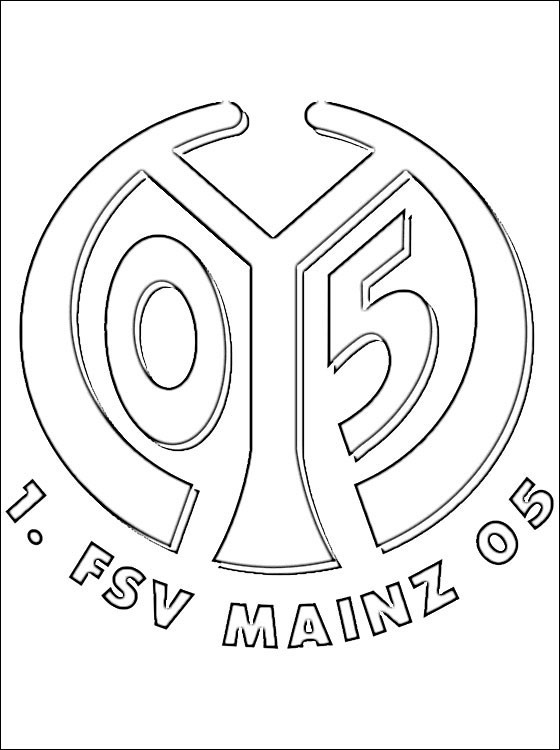 Bvb Ausmalbilder
 Kleurplaten 1 FSV Mainz 05 logo