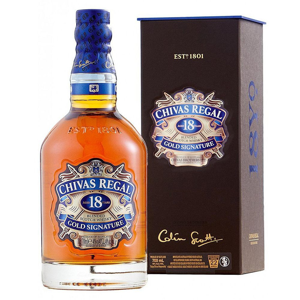 Chivas Regal 18
 Chivas Regal Gold Signature 18 Year Old Blended Scotch