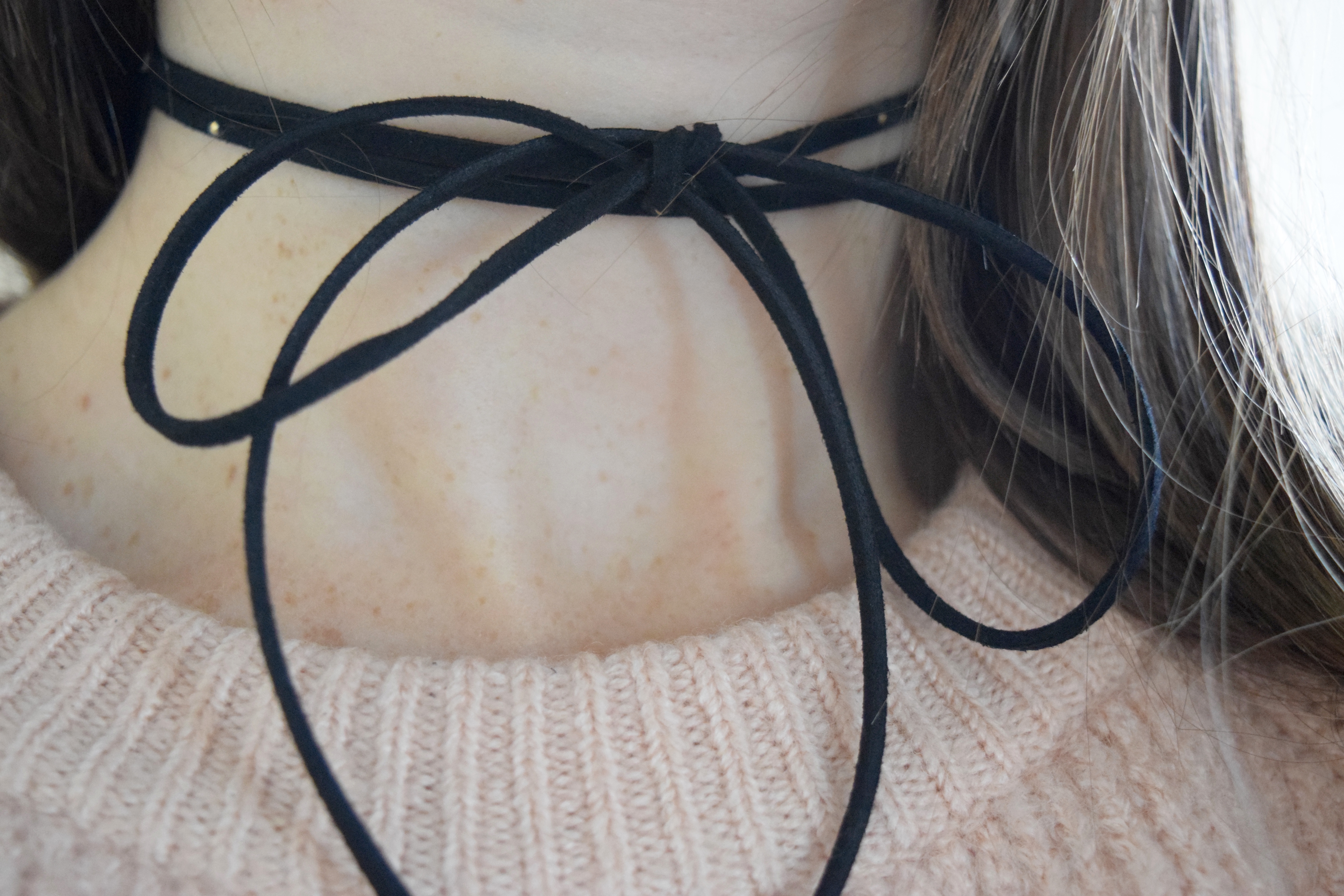 Choker Diy
 DIY Embellished Tie Choker Necklace