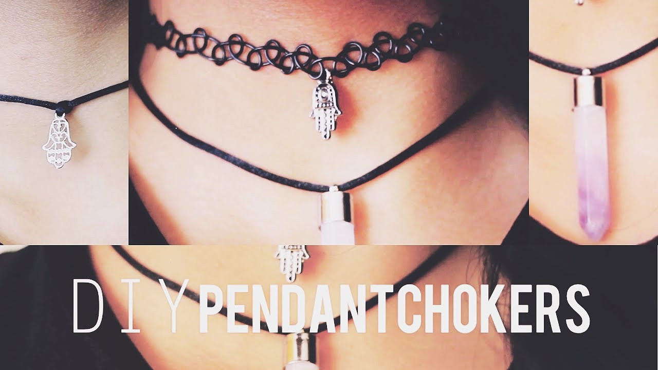 Choker Diy
 DIY Pendant Chokers