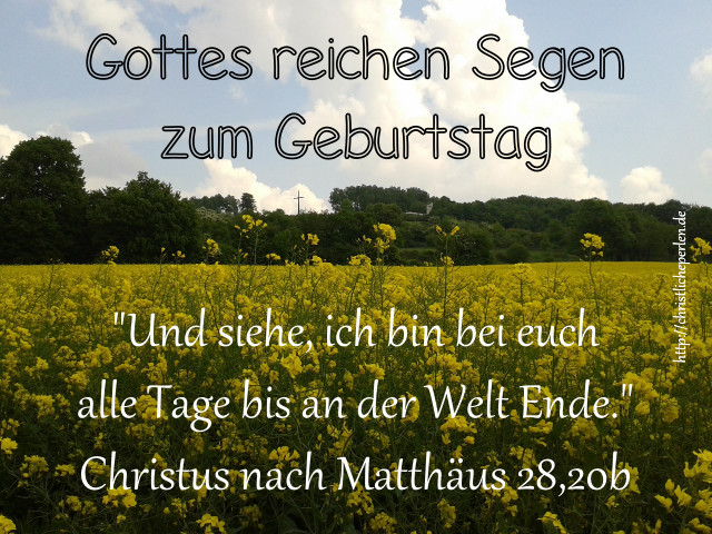 Christliche Zitate Zum Geburtstag
 Geburtstagskarten