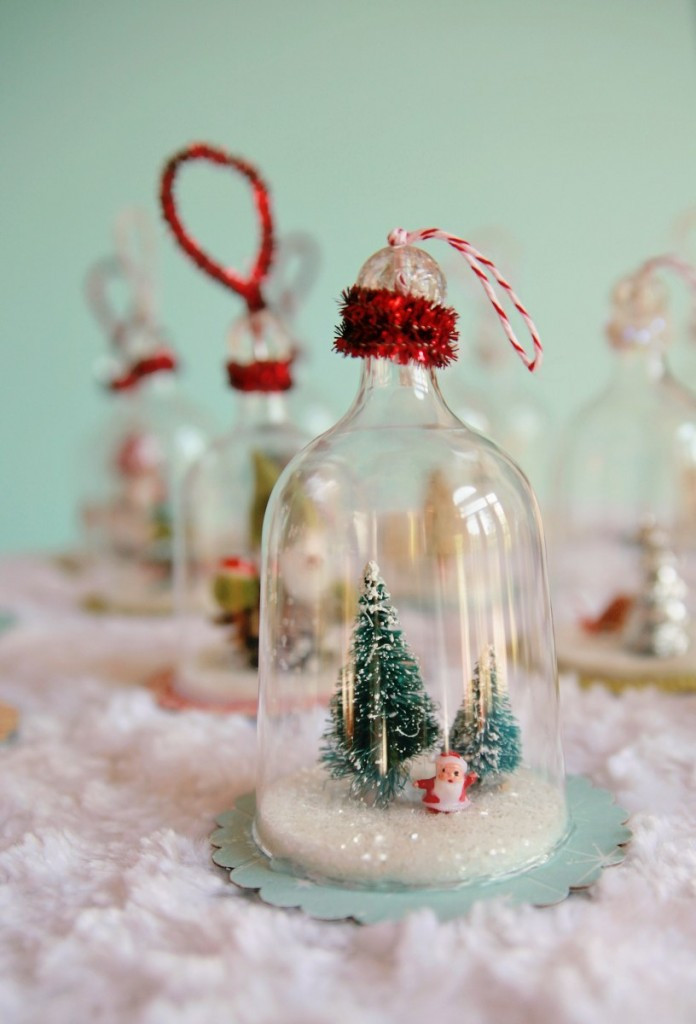 Christmas Decorations Diy
 DIY Vintage Inspired Bell Jar Ornaments My So Called