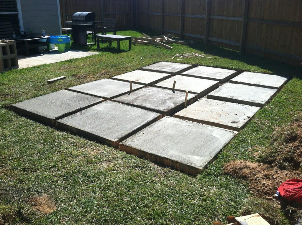 Concrete Diy
 A Roll Acosta Life DIY Backyard Patio Part 2