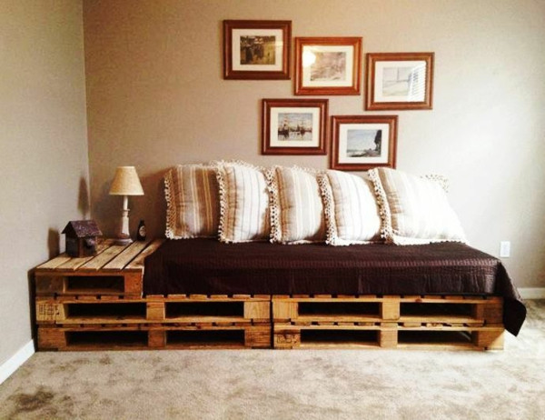Couch Paletten
 Sofa aus Paletten integrieren DIY Möbel sind praktisch