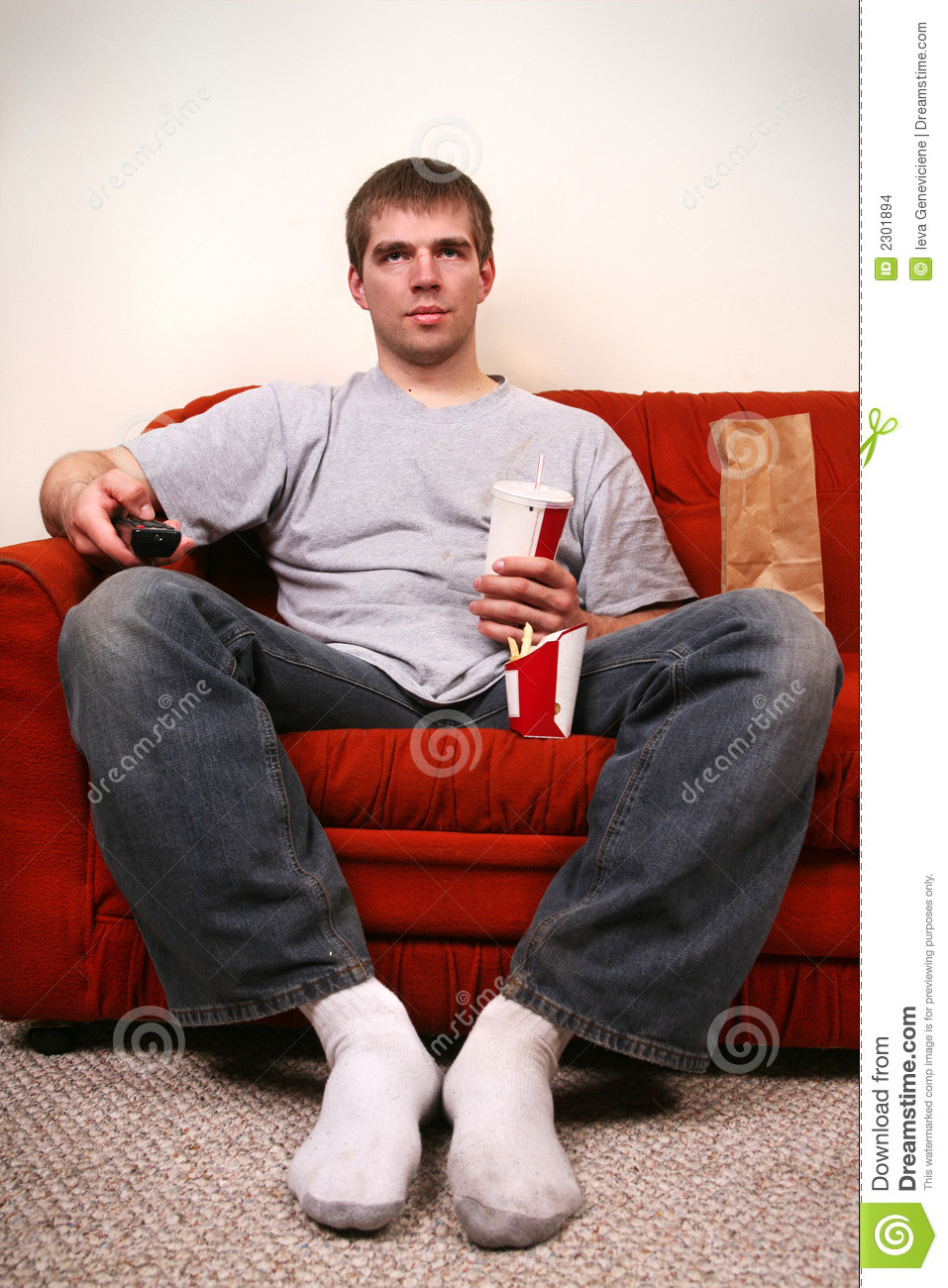 Couch Potato
 Couch Potato Stock Image