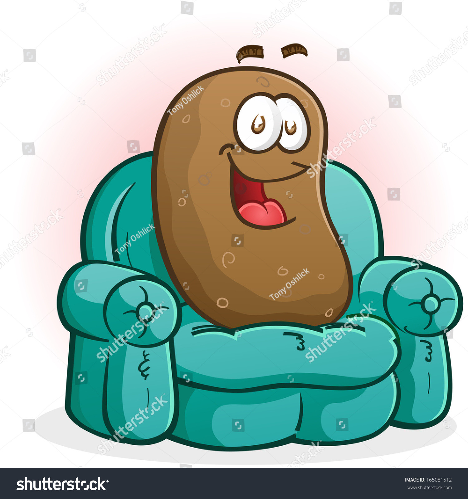 Couch Potato
 Couch Potato Cartoon Character Stock Vector