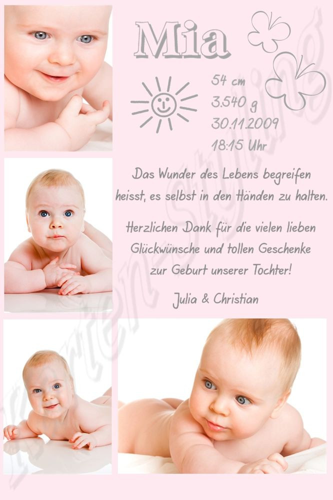 Danksagung Geschenke Geburt Text
 40 Foto Danksagung Karte Geburt Baby Danksagungskarten