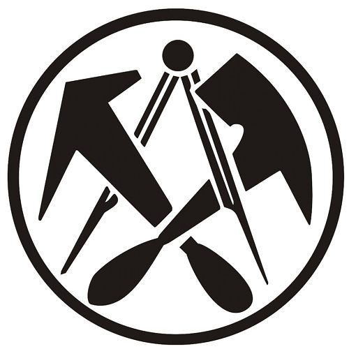 Das Handwerk Logo
 Aufkleber Dachdecker Logo Handwerk Dachdeckerzeichen