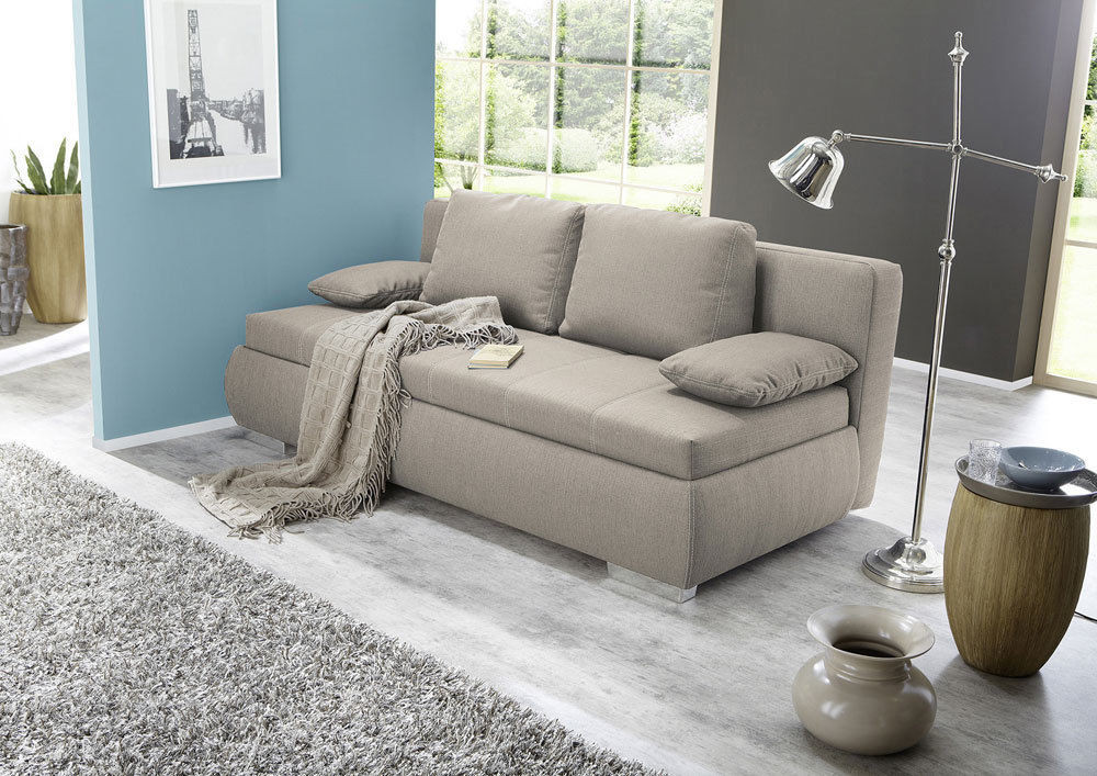 Dauerschläfer Sofa
 Dauerschläfer Sofa Couch beige hellbraun Polstermöbel